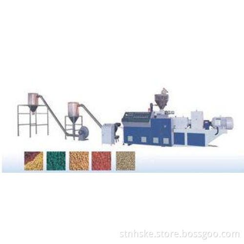 WPC Conical Twin Screw Plastic Pelletizer Machine For Granu
